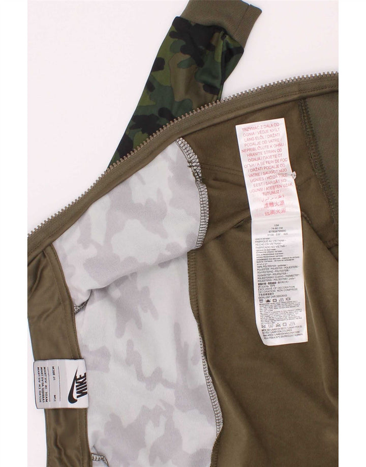 Nike Baby-Jungen-Trainingsanzug, Oberteil, Jacke, 9–12 Monate, Khaki-Tarnmuster, Polyester