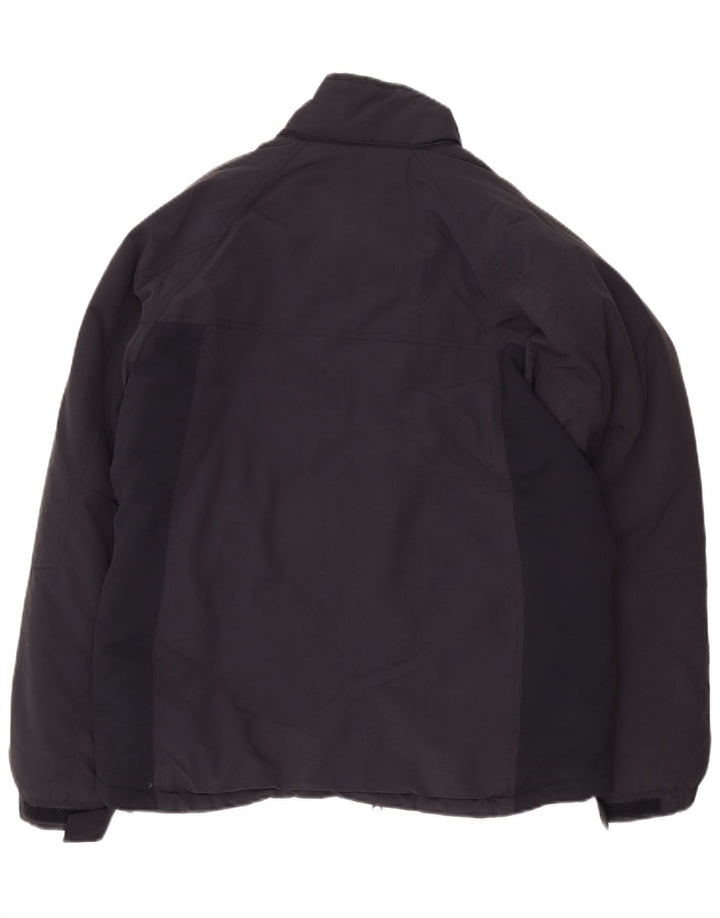 Woolrich Herren-Windbreaker-Jacke mit Grafik, UK 40, Größe L, marineblaues Nylon