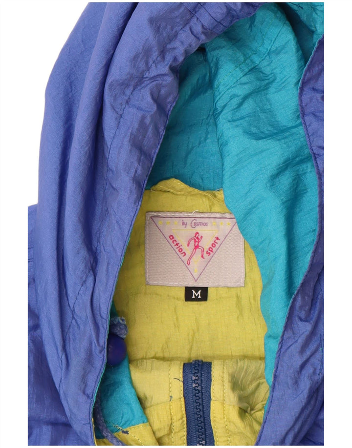 COSMOS Übergroße Damen-Regenjacke mit Kapuze, UK 14, mittelblau, Farbblock