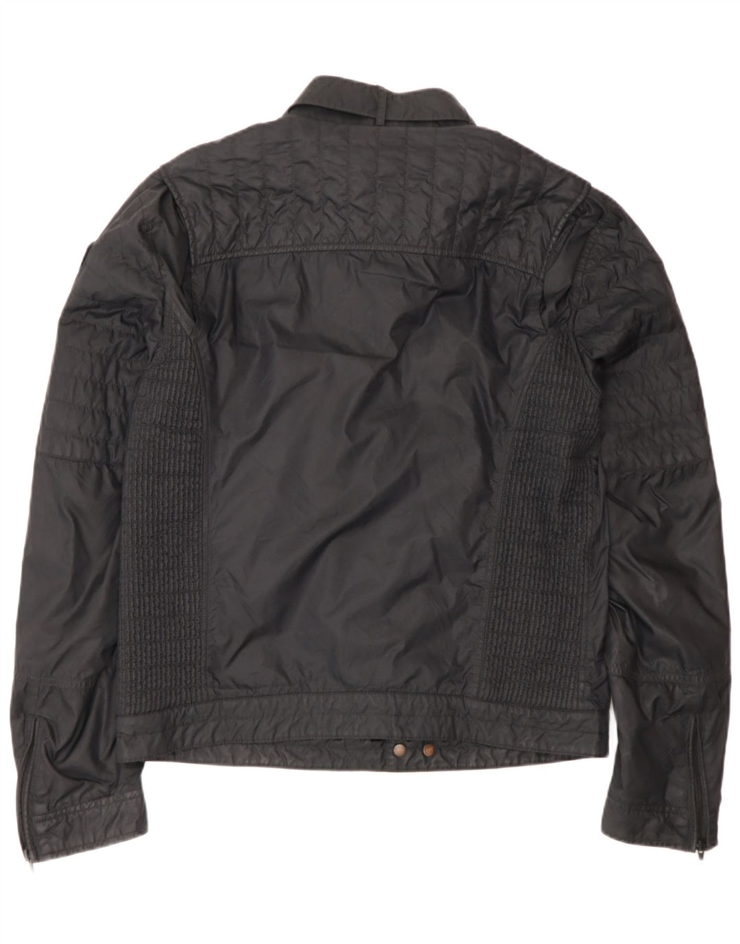 Blauer Herren Bomberjacke UK 42 XL Schwarz Polyamid