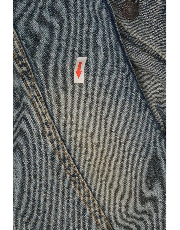 Levi's Herren Jeansjacke UK 42 XL Blaue Baumwolle