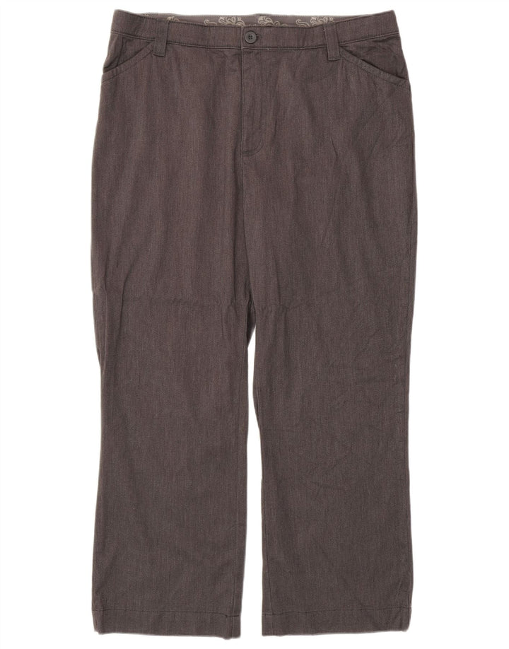 LEE Damen-Freizeithose mit hoher Taille, gerade, US 18, 2XL, W38, L29, Grau