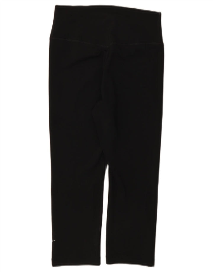 Nike Damen Capri-Leggings UK 4 XS Schwarz Polyester