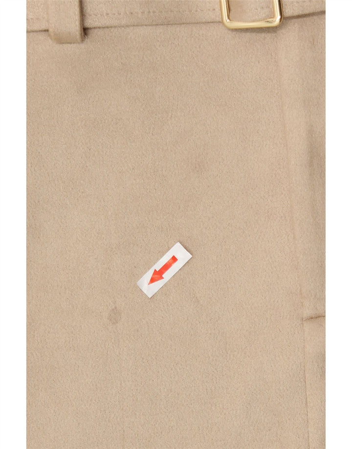 Zara Damen Minirock Medium W28 Beige Polyester