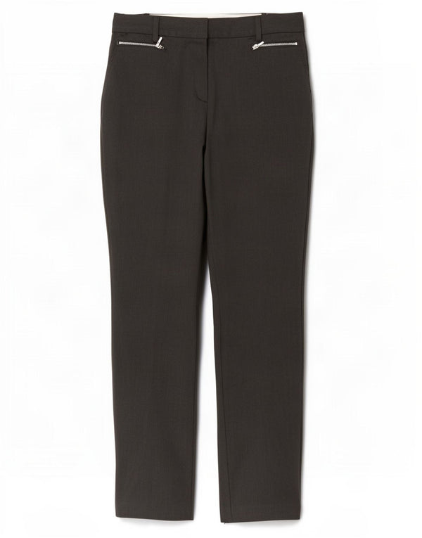 Marks & Spencer Damen-Freizeithose mit hoher Taille, UK 10, Größe S, W30, L32, Grau