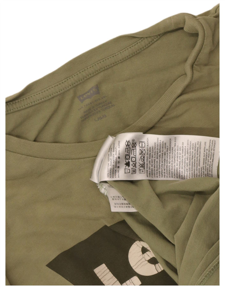 Levi's Herren-T-Shirt mit Grafik, groß, Khaki, Baumwolle