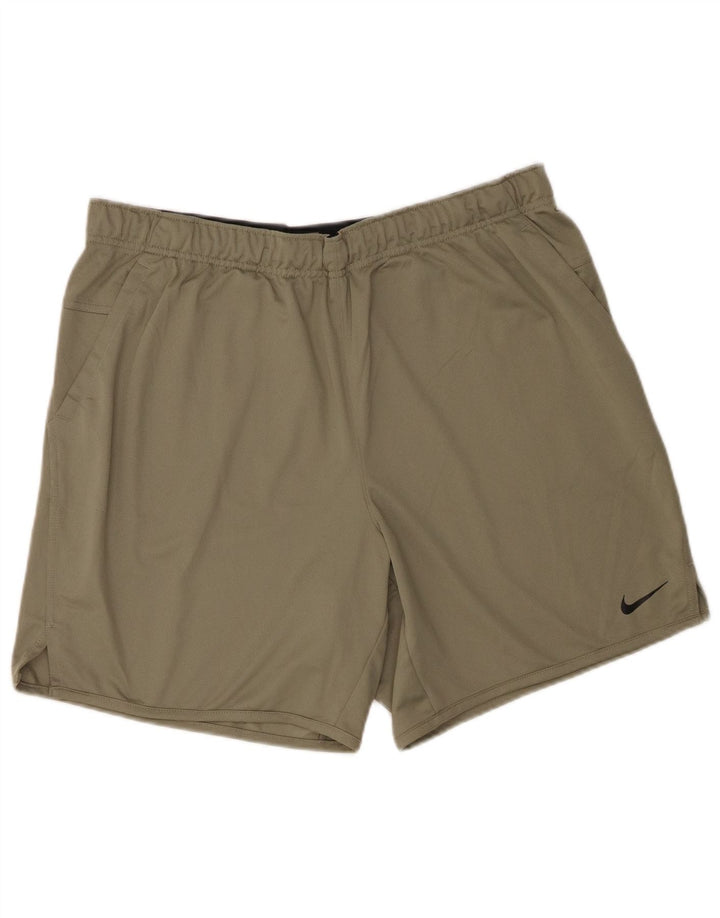 Nike Herren Dri Fit Sport Shorts XL Khaki Polyester
