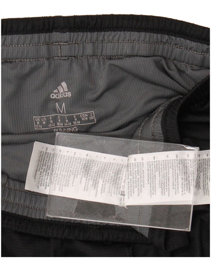 Adidas Damen Graphic Sport Shorts UK 12/14 Medium Schwarz Polyester