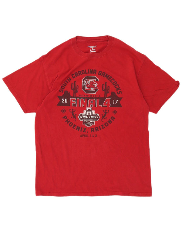 Champion Mens South Carolina Gamecocks Graphic T-Shirt Top Large Red
