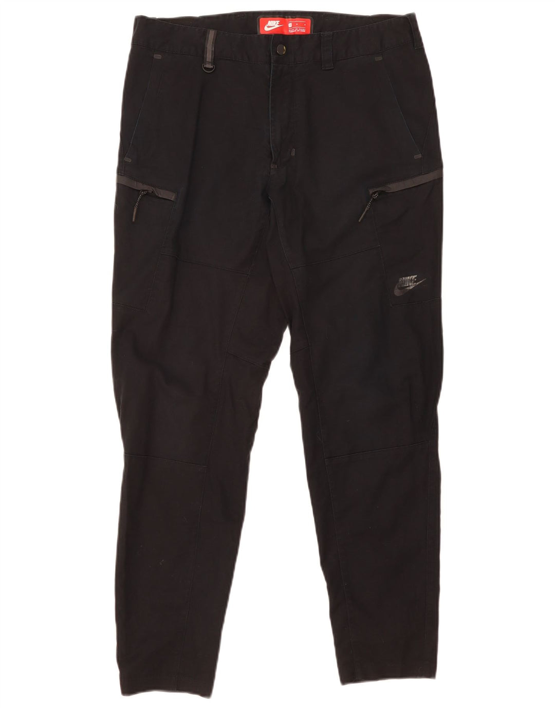 Nike Herren Tapered Cargo-Hose, Größe M, W32, L29, Schwarz, Baumwolle