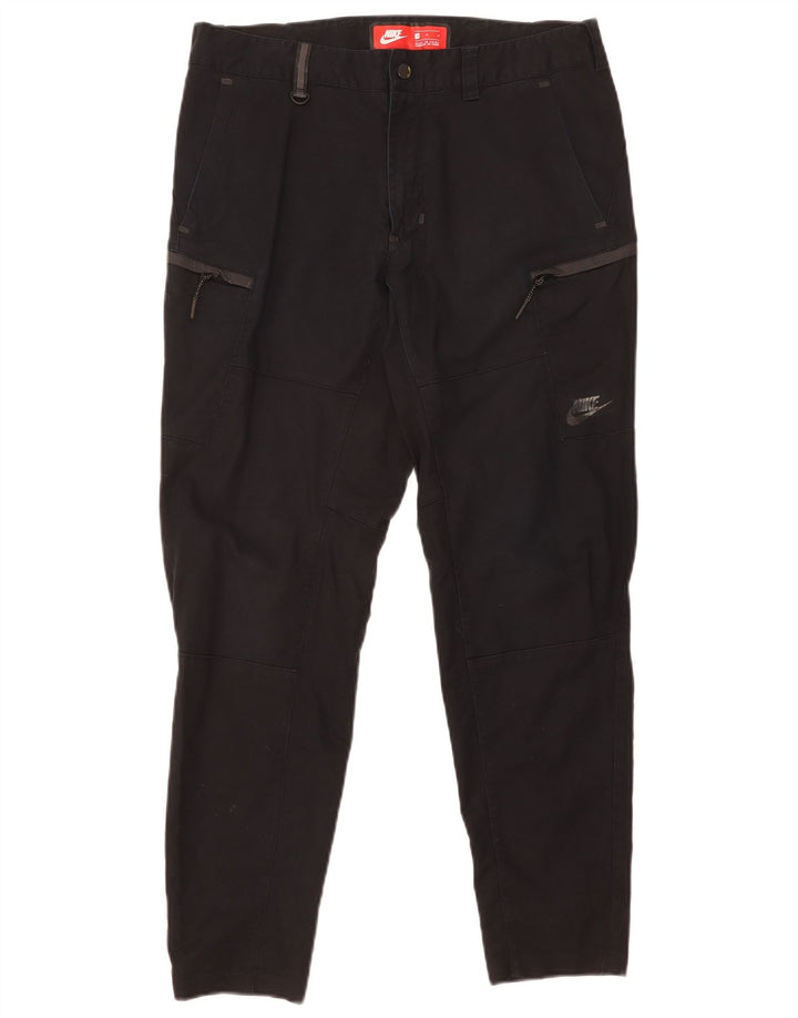 Nike Herren Tapered Cargo-Hose, Größe M, W32, L29, Schwarz, Baumwolle