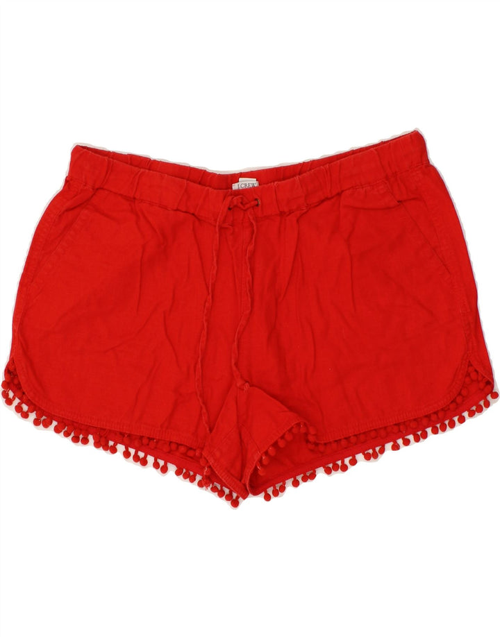 J. CREW Womens Chino Shorts Medium W32  Red Linen Vintage J. Crew and Second-Hand J. Crew from Messina Hembry 