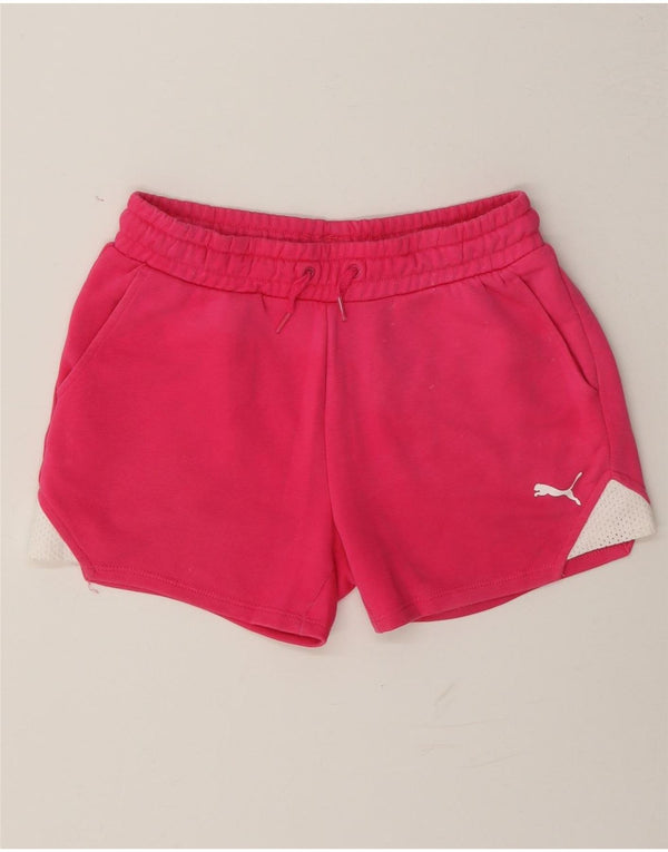 Puma Mädchen Sport Shorts 11–12 Jahre Rosa Farbblock
