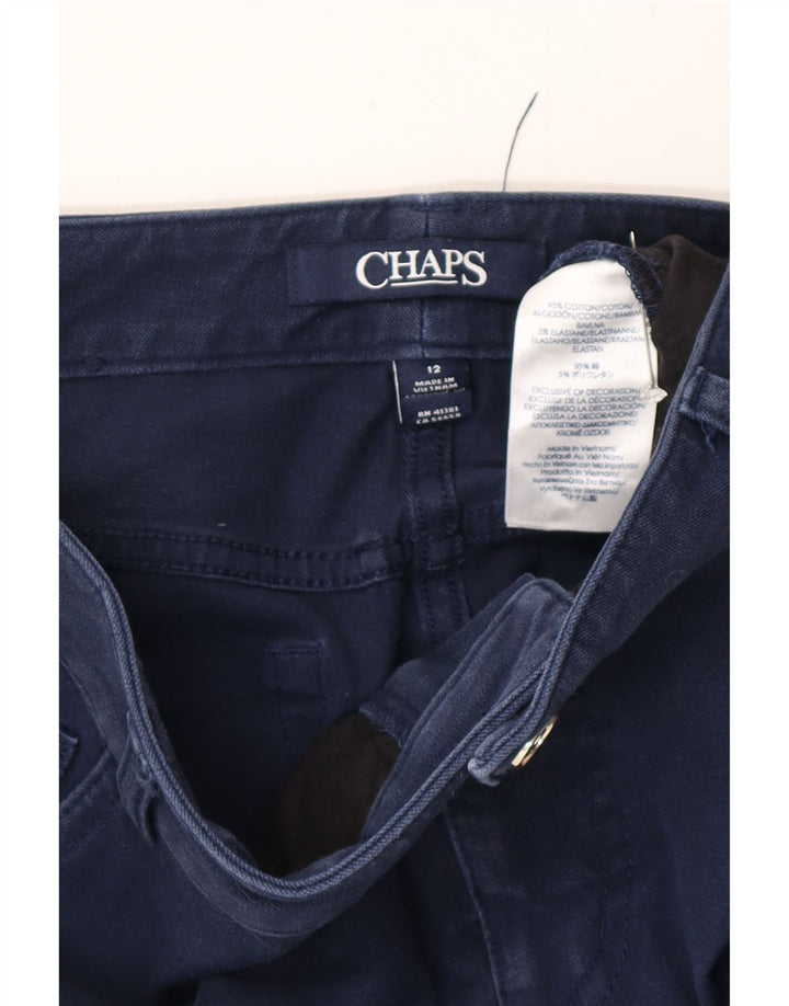 Chaps Damen Straight Jeans US 12 Large W32 L28 Marineblau Baumwolle