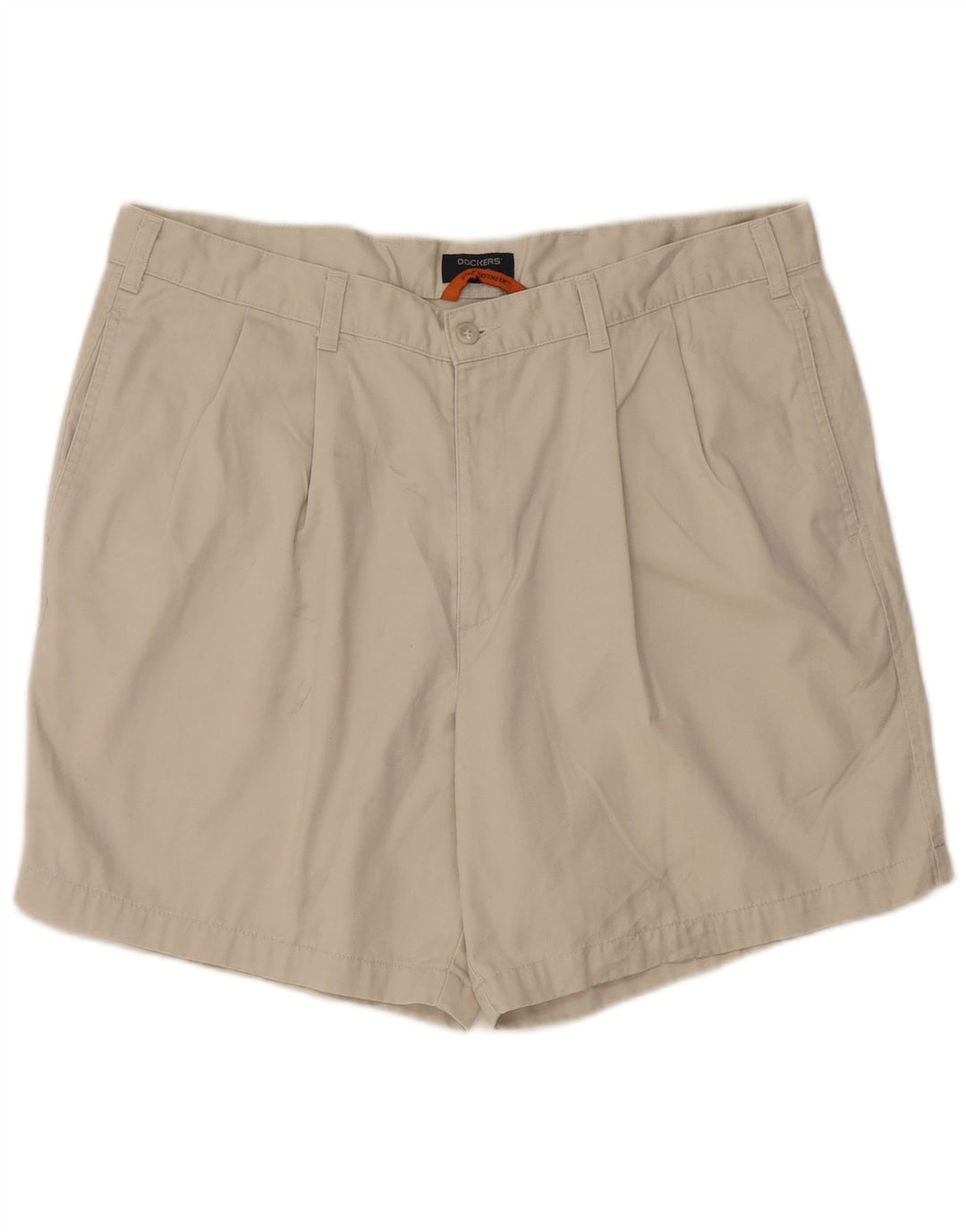 DOCKERS Herren Stain Defender Pegged Chino Shorts W38 XL Grau Baumwolle