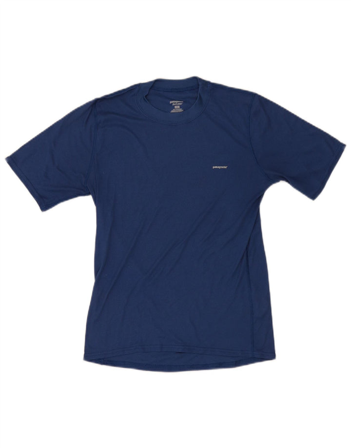 Patagonia Herren T-Shirt Top Small Blau Polyester