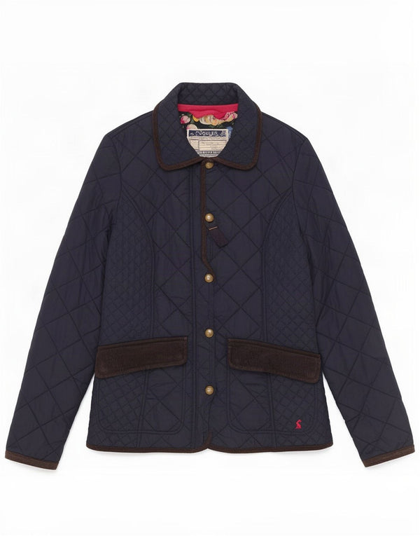 Joules Damen Steppjacke UK 8 Small Marineblau Polyamid