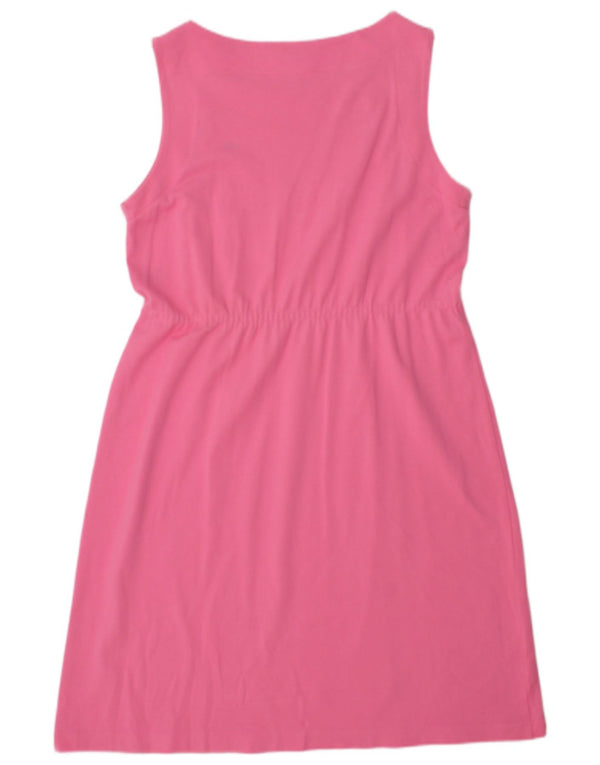 Lacoste Damen ärmelloses Basic-Kleid Größe 48 XL Rosa