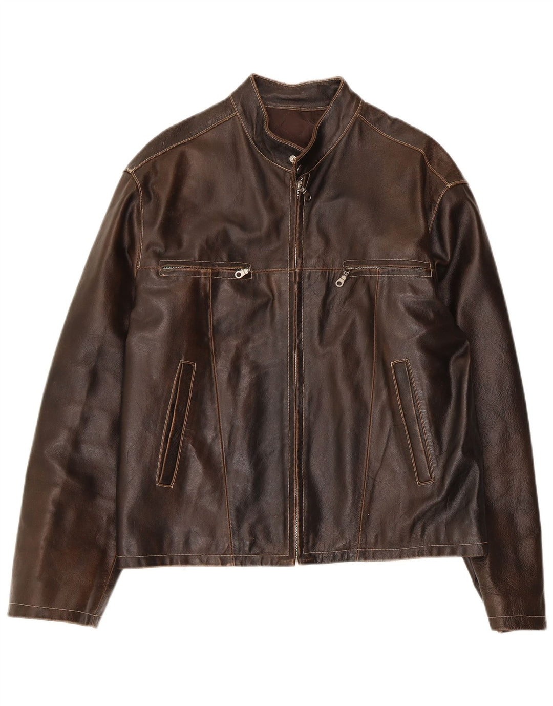Conbipel Herren Lederjacke IT 50 Large Braun