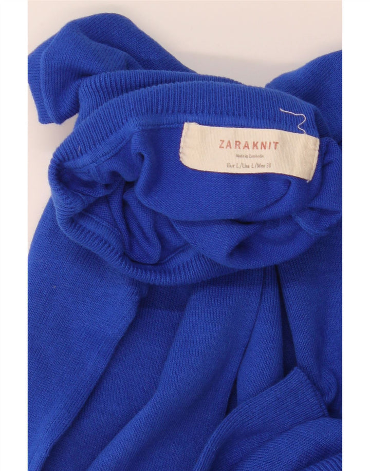 Rollkragenpullover für Damen von Zara, Gr. 14, Blau