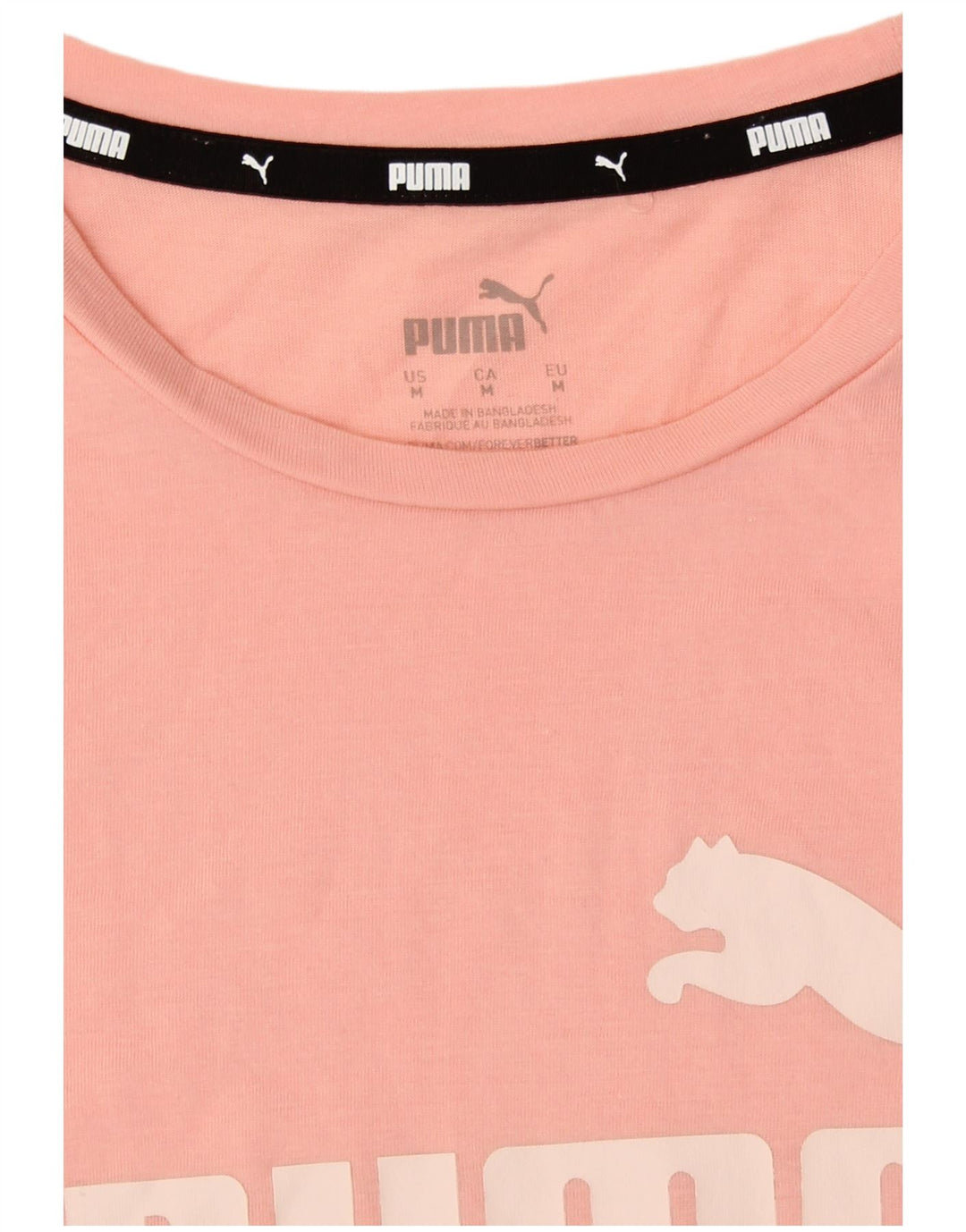Puma Damen Graphic T-Shirt Top UK 14 Mittelrosa