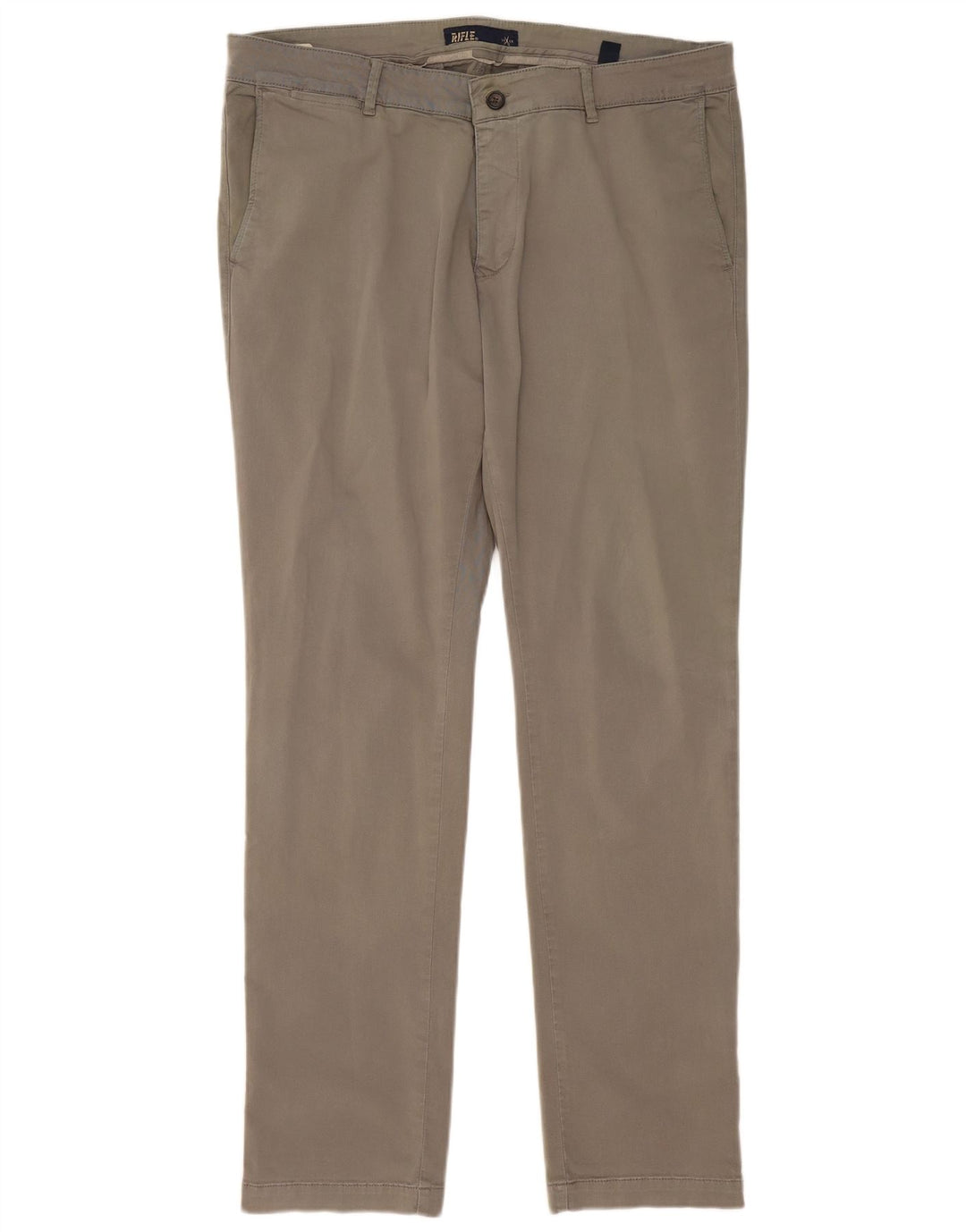 RIFLE Slim Chino-Hose für Herren, W38, L33, graue Baumwolle