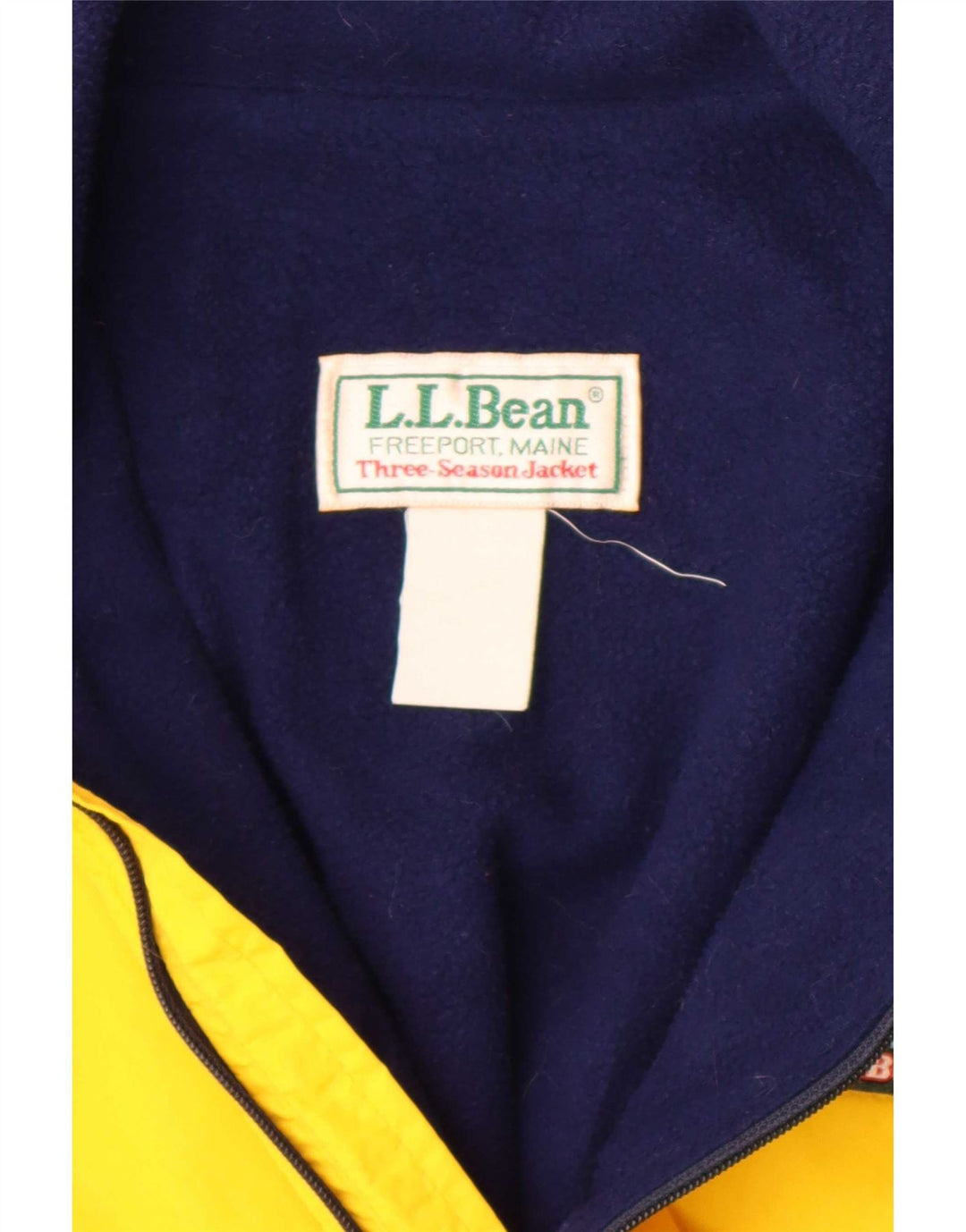 L.L.Bean Herren Bomberjacke UK 42 XL Gelber Farbblock