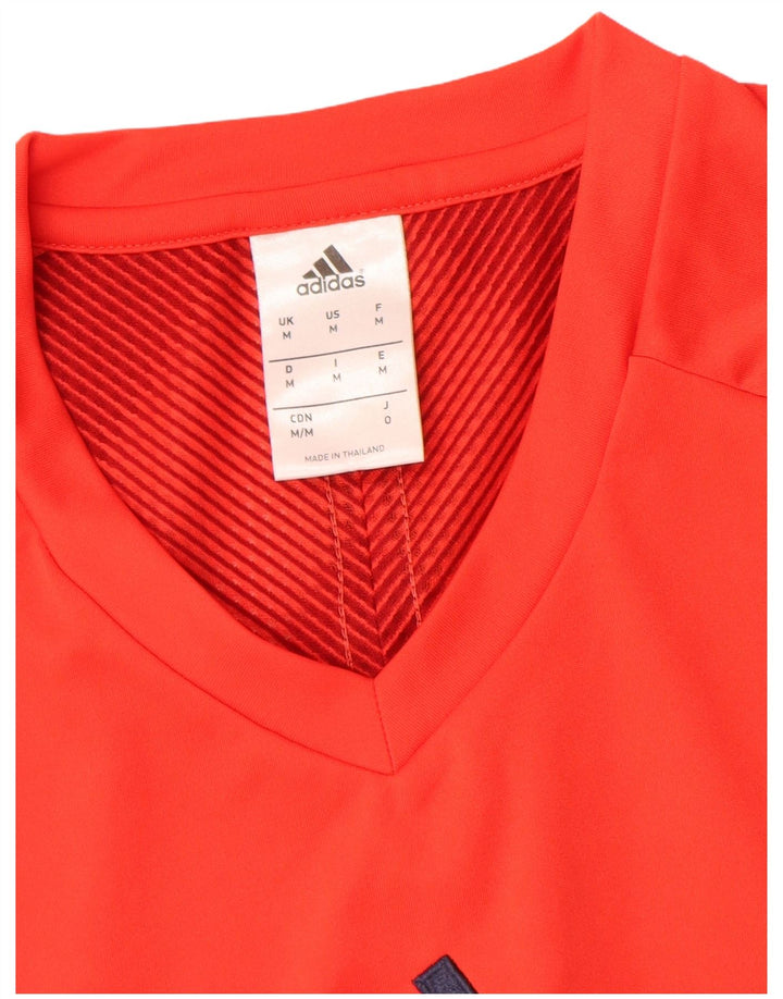 Adidas Herren Irish Clare Graphic T-Shirt Top Mittelrotes Polyester