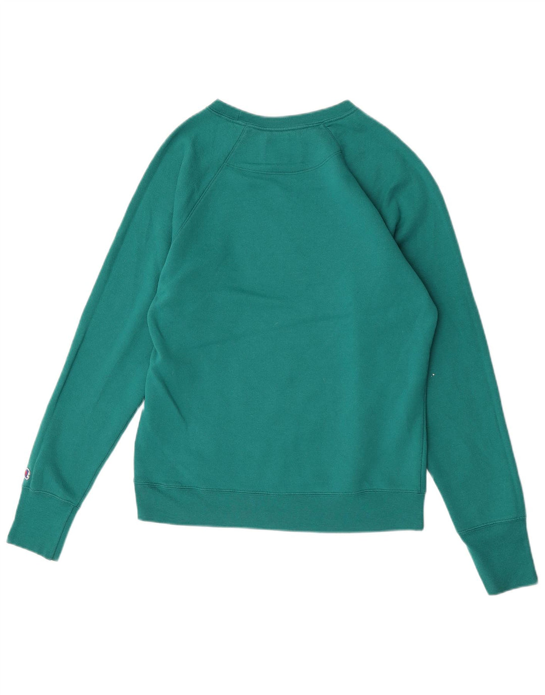 Champion Damen-Sweatshirt-Pullover UK 14 Mittelgrünes Polyester