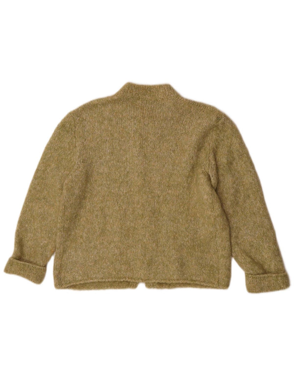 Marella Damen-Cardigan-Pullover UK 14 Großes grünes Mohair