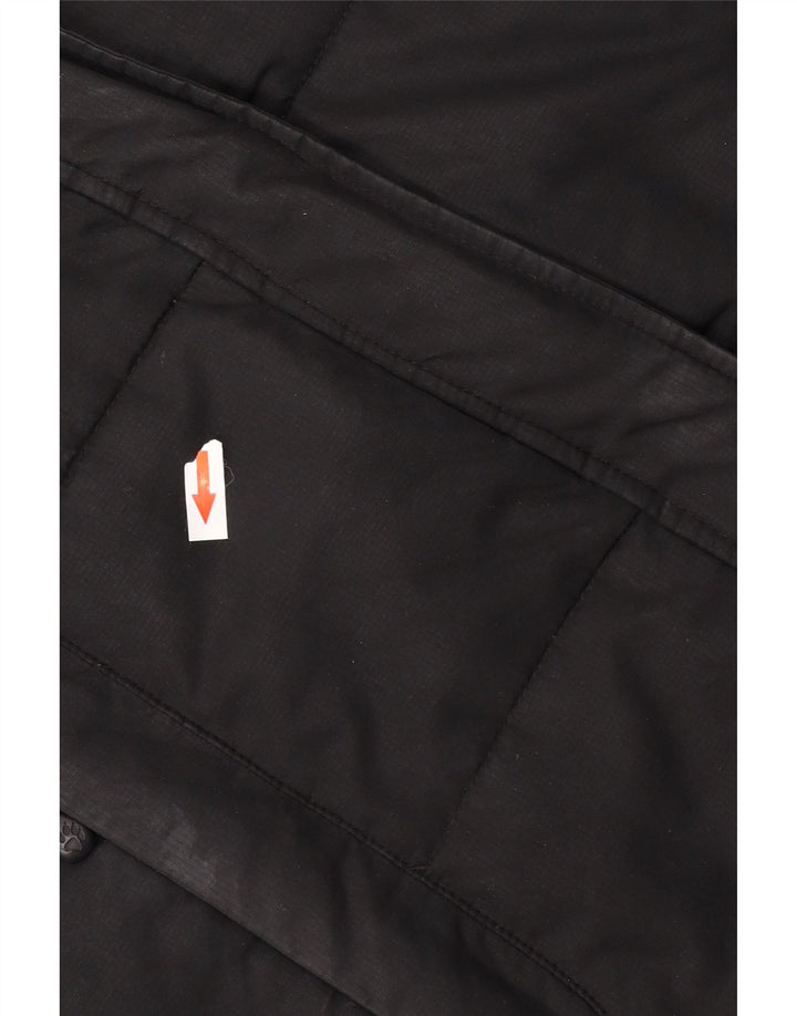 Jack Wolfskin Damen Kapuzenmantel, gepolstert, UK 12/14, mittelschwarz, Polyester