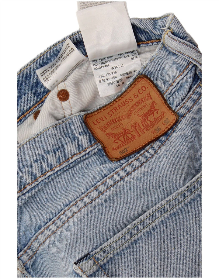 Levi's Herren 502 Tapered Jeans W36 L32 Blaue Baumwolle