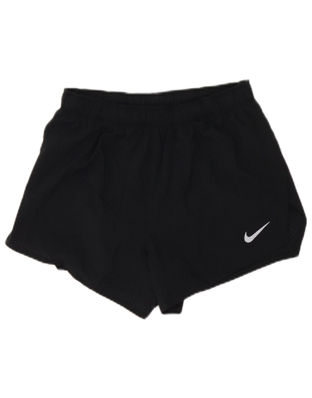 Nike Damen Dri Fit Sport Shorts UK 12 Medium Schwarz Polyester