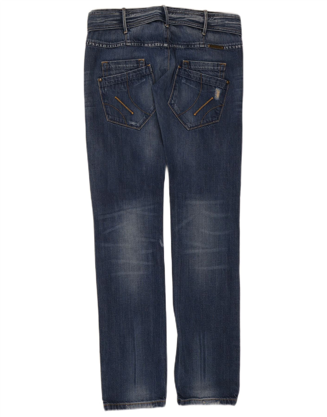 Fornarina Damen Slim Jeans W28 L33 Blaue Baumwolle