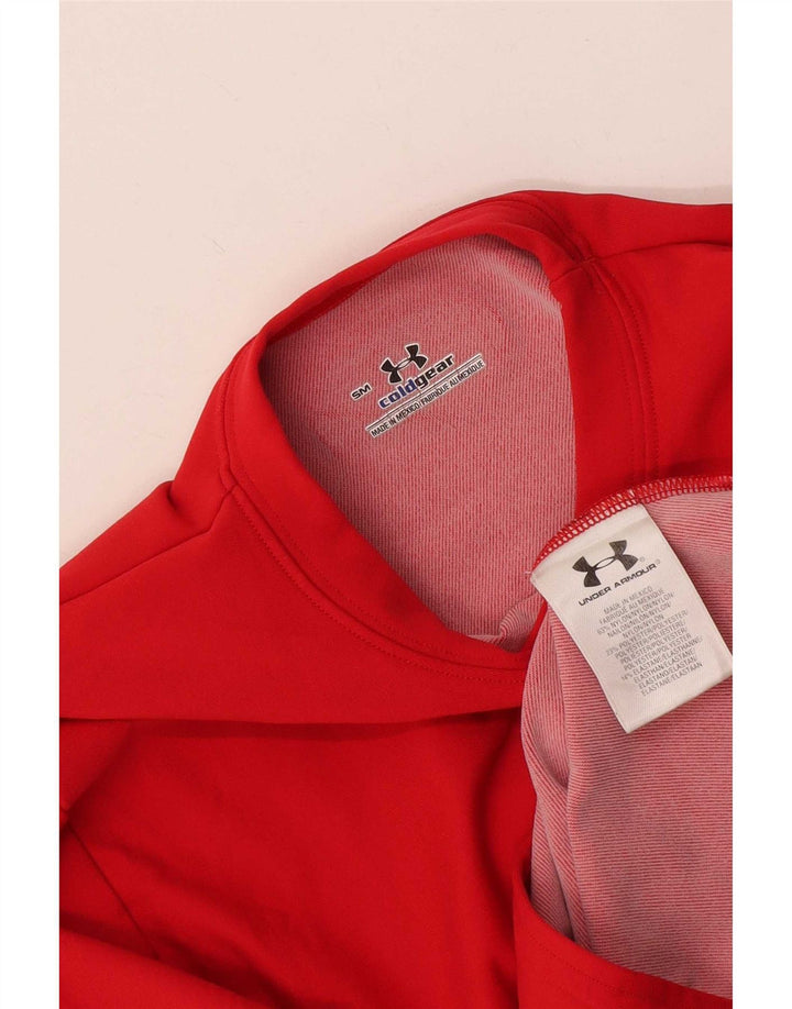 Under Armour Herren Cold Gear Top Langarm Kleines rotes Nylon