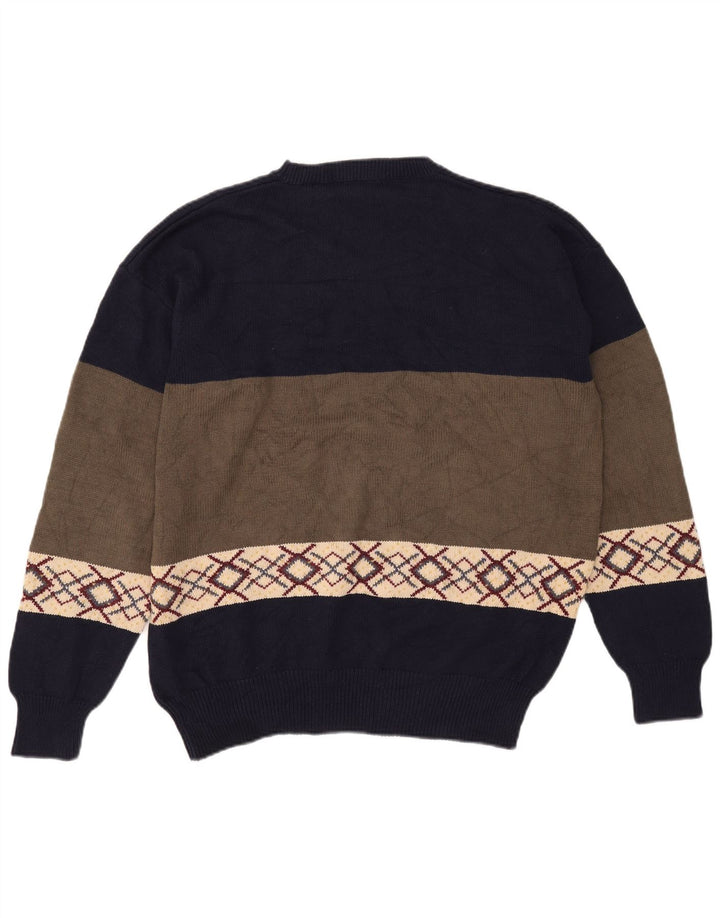 Nautica Herren-Golf-Pullover mit Rundhalsausschnitt, groß, mehrfarbig, Farbblock