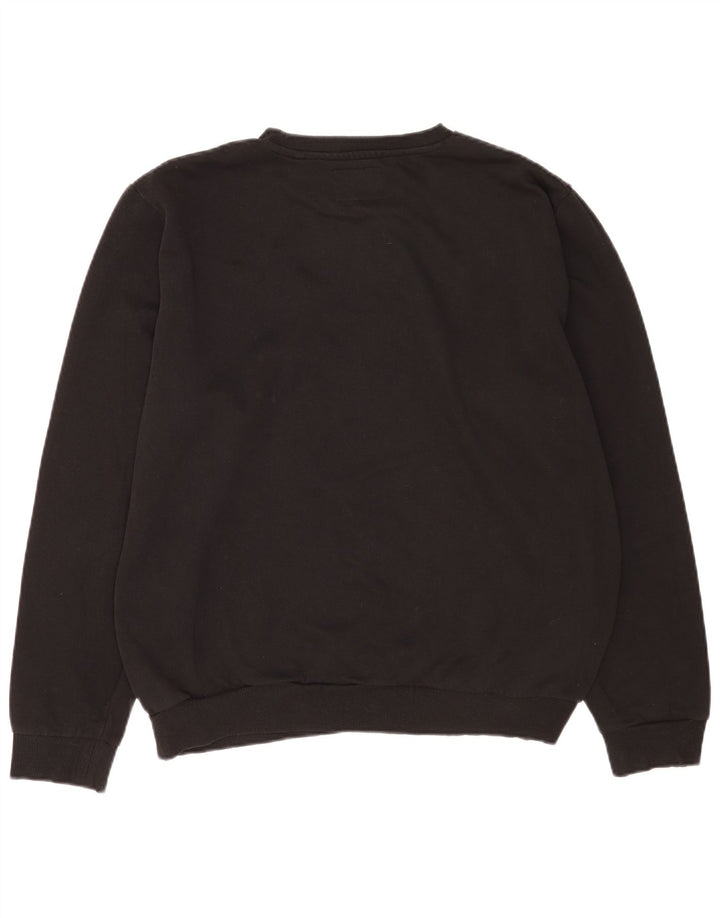 Guess Herren Grafik-Sweatshirt-Pullover XL aus schwarzer Baumwolle