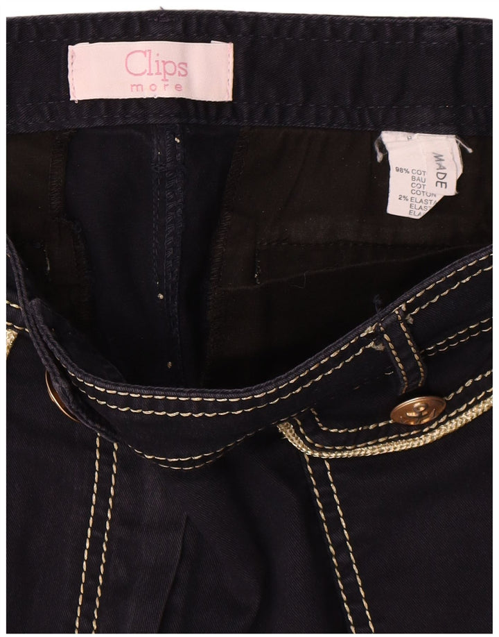 Clips Damen-Jeansrock W30, mittelmarineblaue Baumwolle