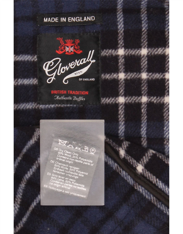 Gloverall Damen Dufflecoat mit Kapuze EU 34 XS Marineblaue Wolle