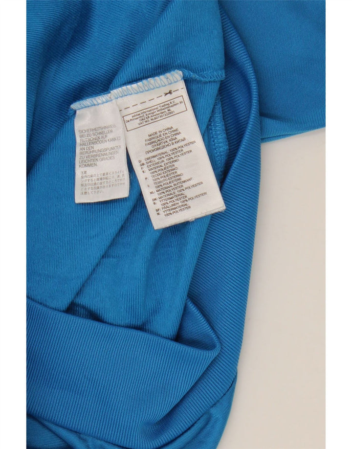 Adidas Herren-Trainingsanzug-Oberteil, XS, blaues Colourblock-Polyester