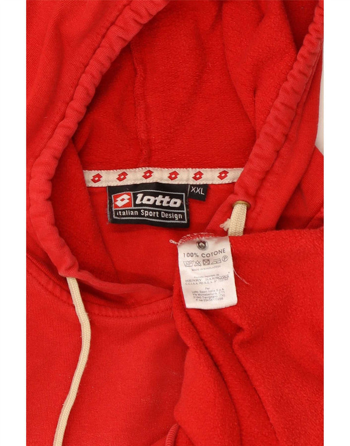 Lotto Herren Kapuzenpullover mit Grafik, 2XL, Rot