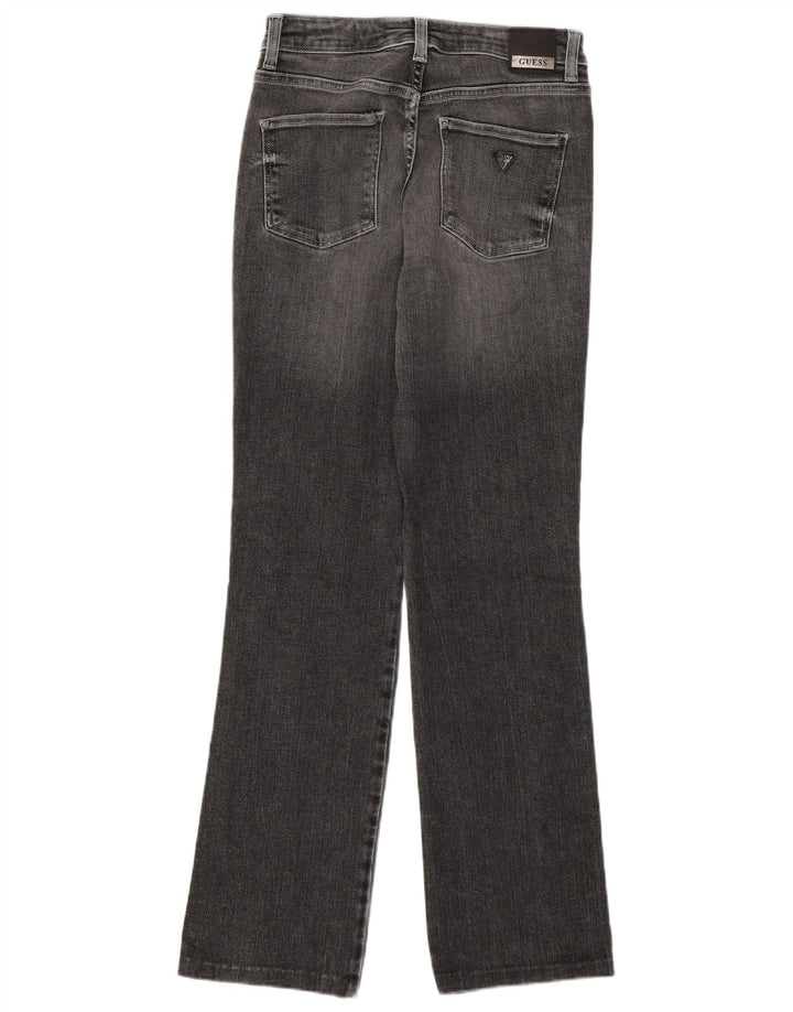 GUESS Damen Mid Rise Straight Jeans W27 L30 Grau