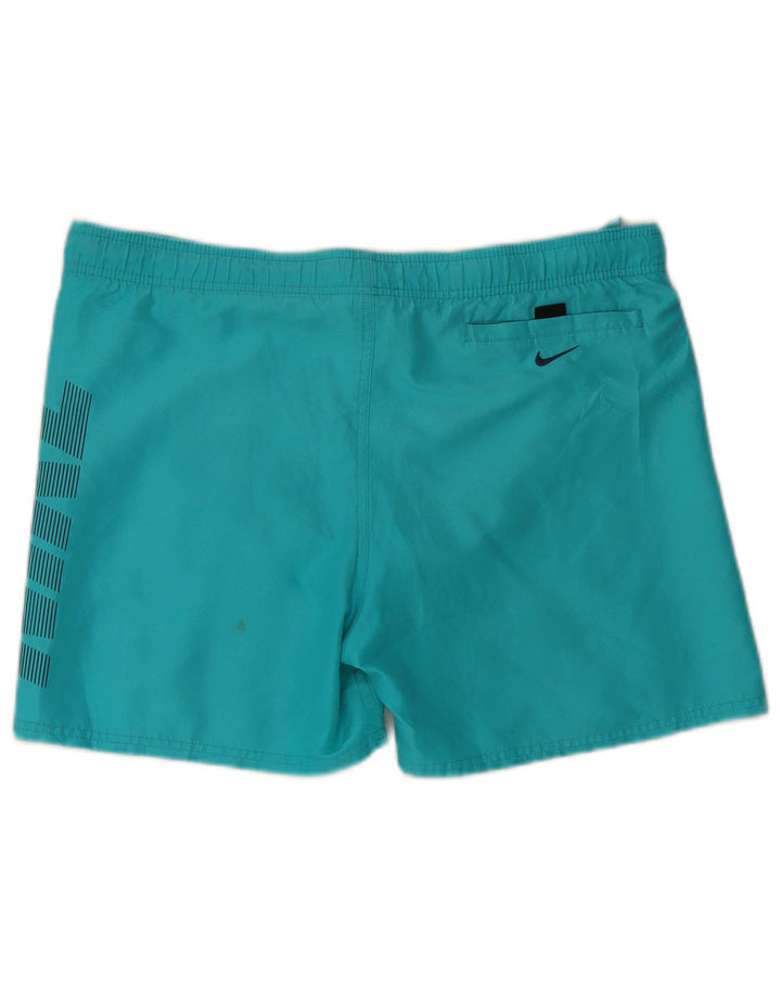 Nike Herren-Badeshorts mit Grafik, mittelblau, Polyester