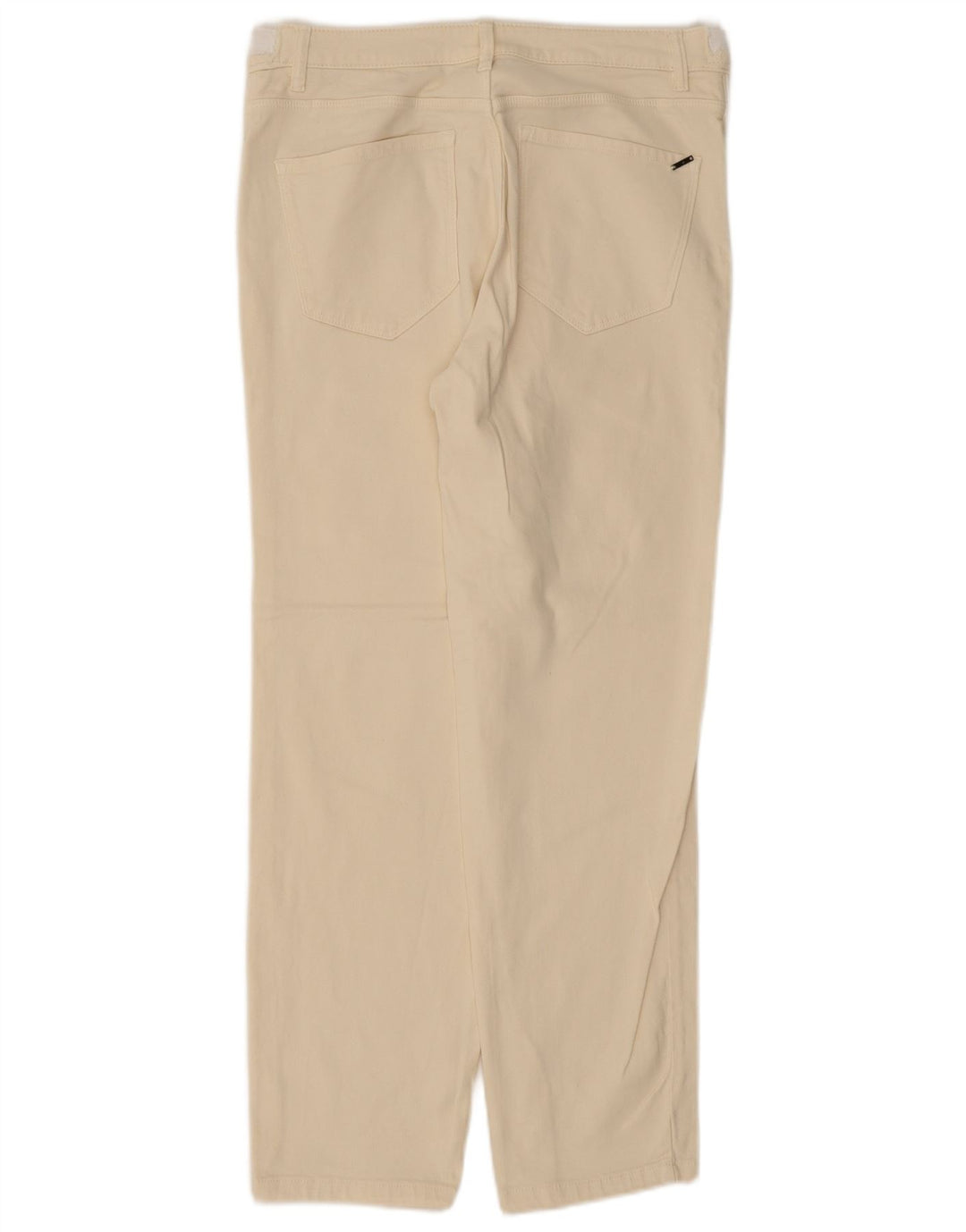 Massimo Dutti Damen Straight Jeans EU 42 Large W32 L28 Beige