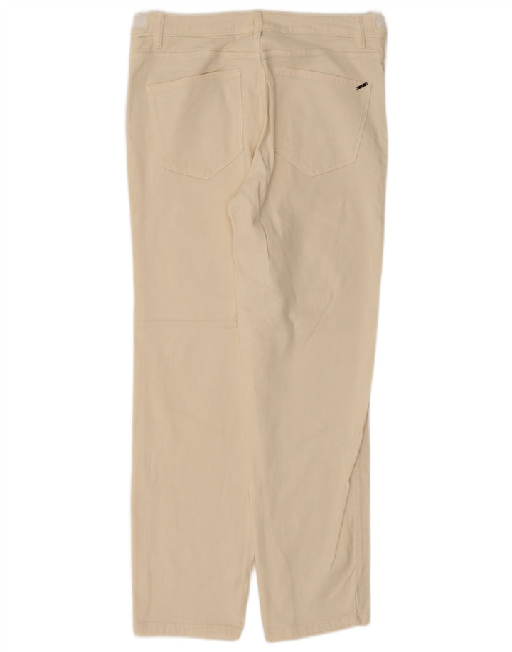 Massimo Dutti Damen Straight Jeans EU 42 Large W32 L28 Beige