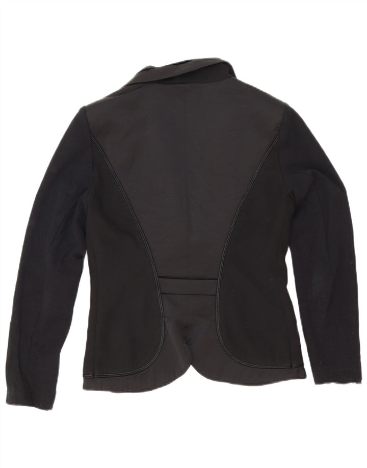Roccobarocco Damen 2-Knopf-Blazerjacke IT 42 Mittelschwarzes Polyester