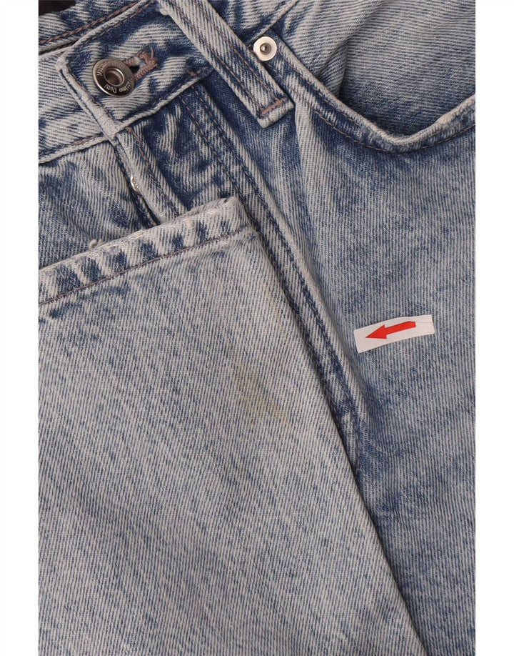 Massimo Dutti Damen Straight Jeans EU 34 2XS W24 L31 Blau