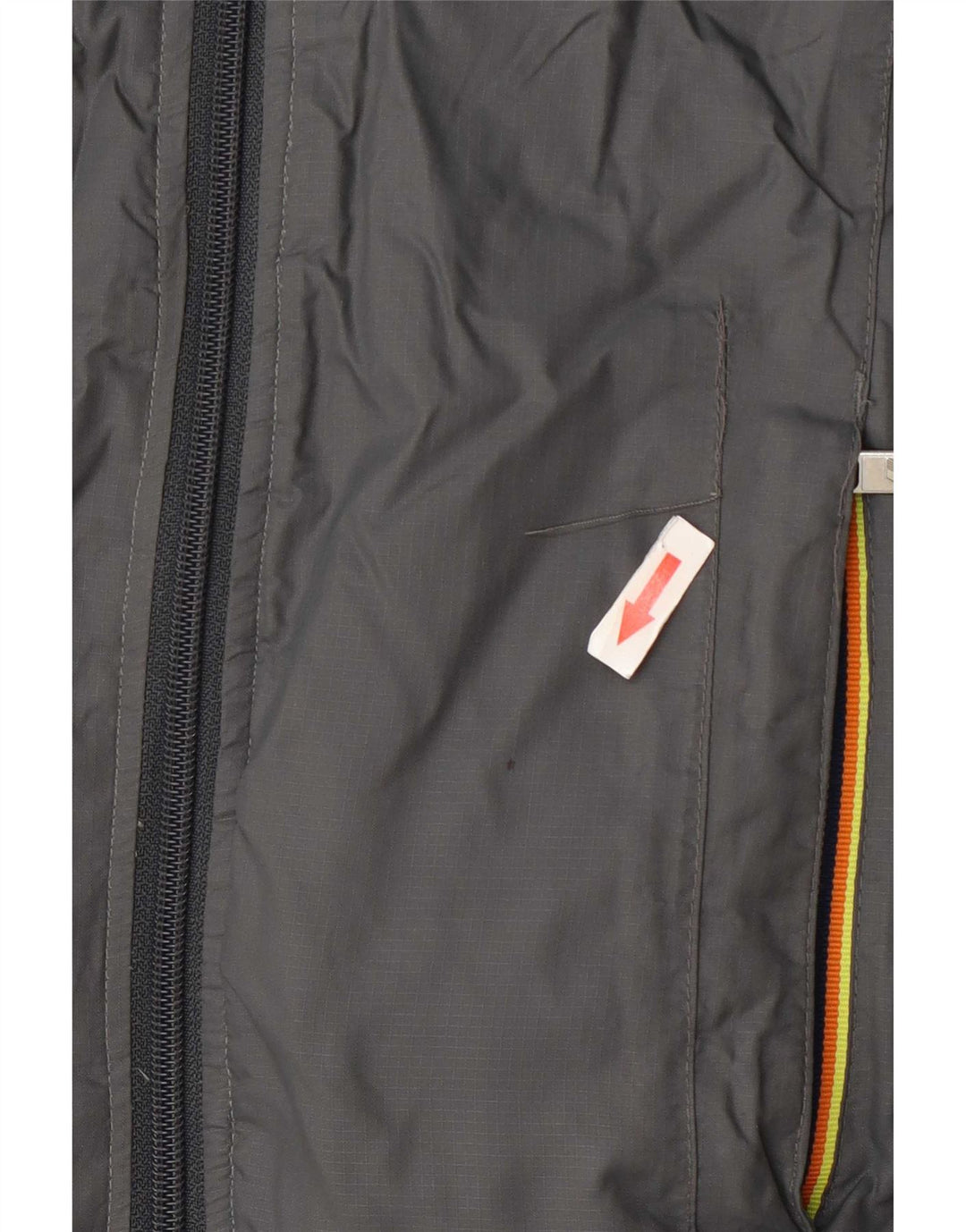 K-Way Damen-Windbreakerjacke mit Kapuze, Größe S, Größe S, Grau, Polyamid
