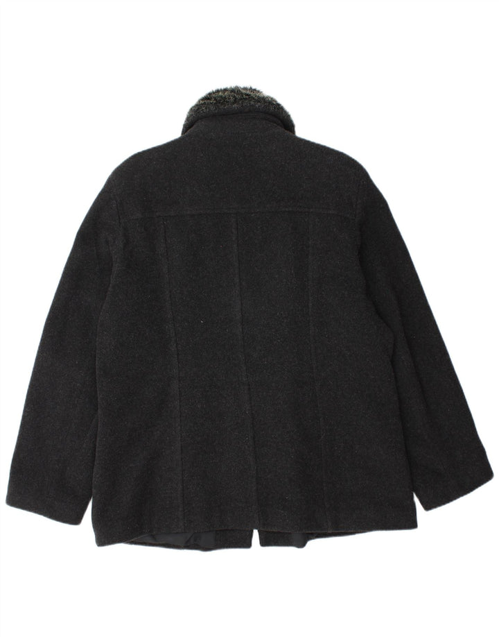 Sasha Damen Bomberjacke UK 16 Große schwarze Wolle