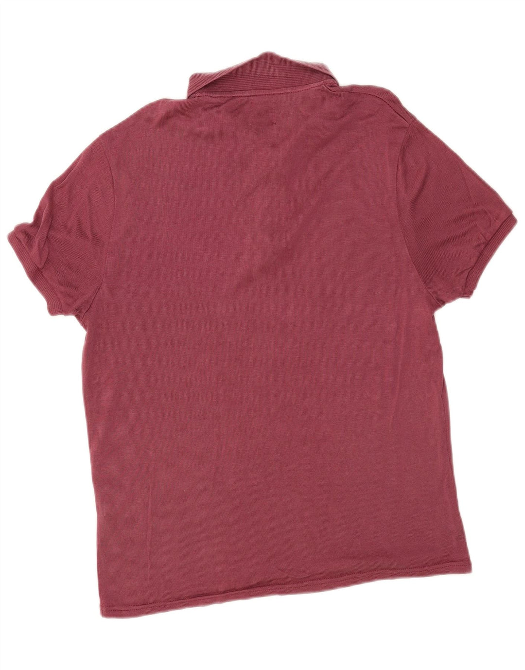 Zara Herren-Poloshirt, großes Burgunderrot, Lyocell